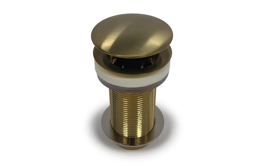 Euroclicker 3L Sink Drain (Aged Gold) Full Assembly