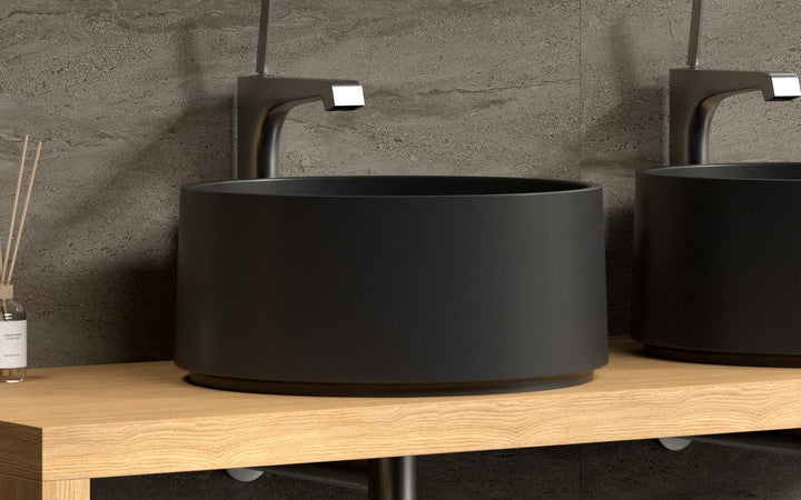 Solace-B Black Round Vessel Sink