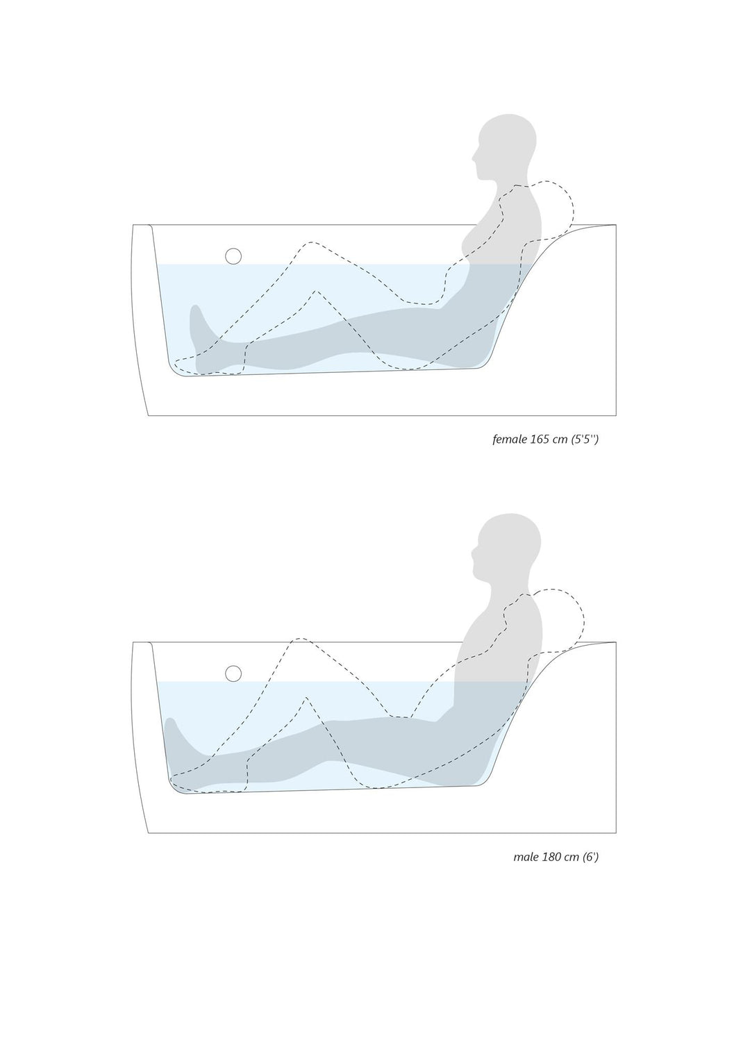 Anette-B-L Corner Acrylic Bathtub