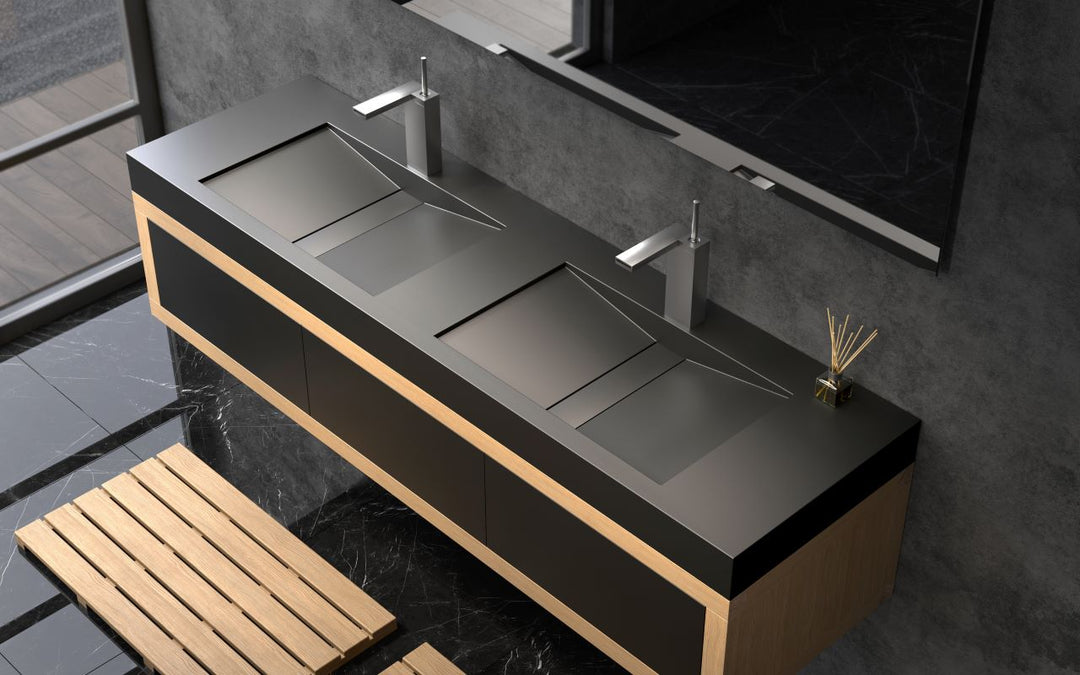 Millennium-180 Black Stone Sink