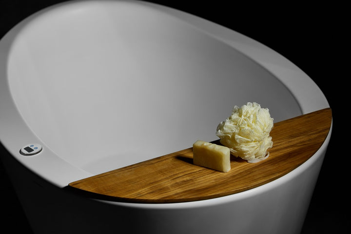 True Ofuro Freestanding Solid Surface Bathtub with Tranquility