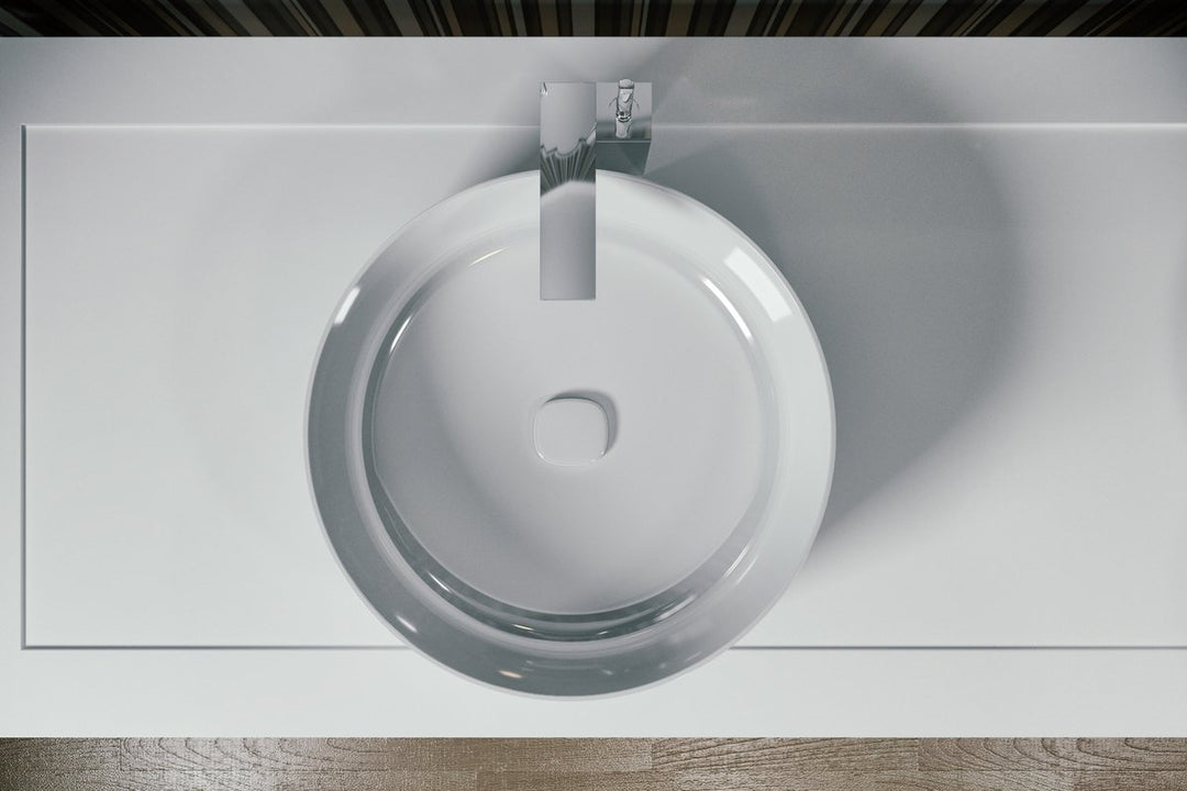 Metamorfosi White Round Vessel Sink