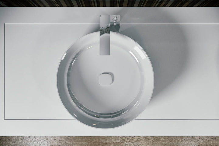 Metamorfosi White Round Vessel Sink