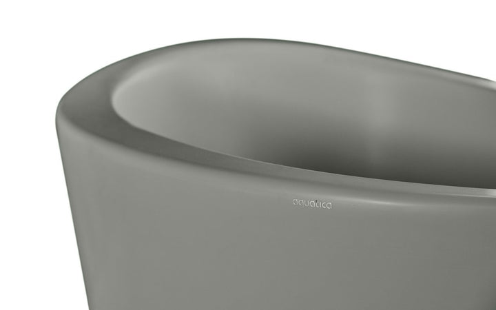 True Ofuro Concrete Freestanding Solid Surface Bathtub