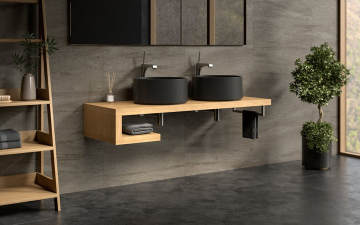 Solace-B Black Round Vessel Sink