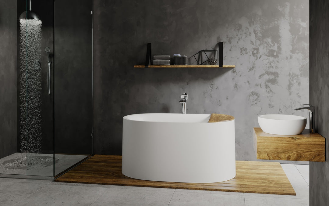 Sophia Freestanding Solid Surface Bathtub