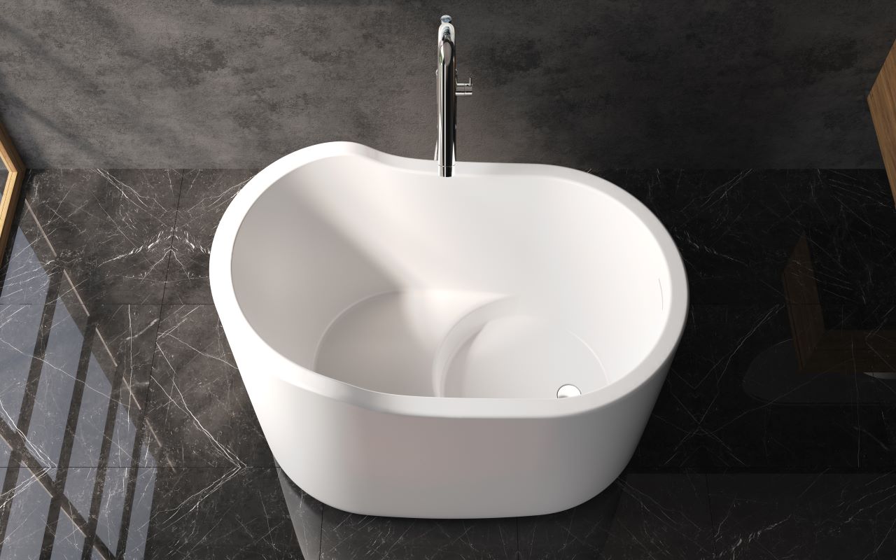 Shop the Aquatica True Ofuro, a white freestanding ofuro soaking