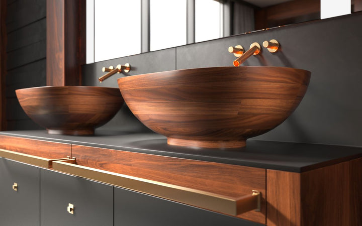 Karolina American Walnut Vessel Sink