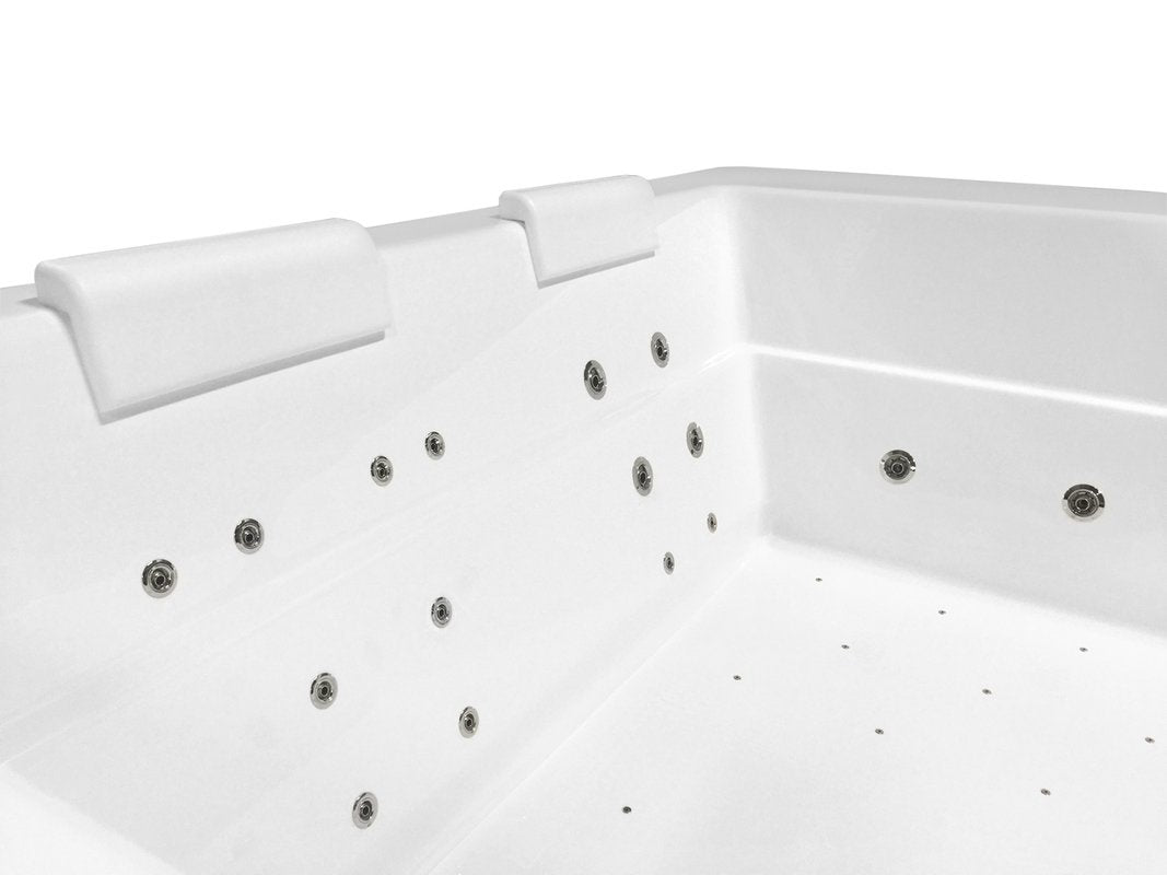 Comfort White Bath Headrest