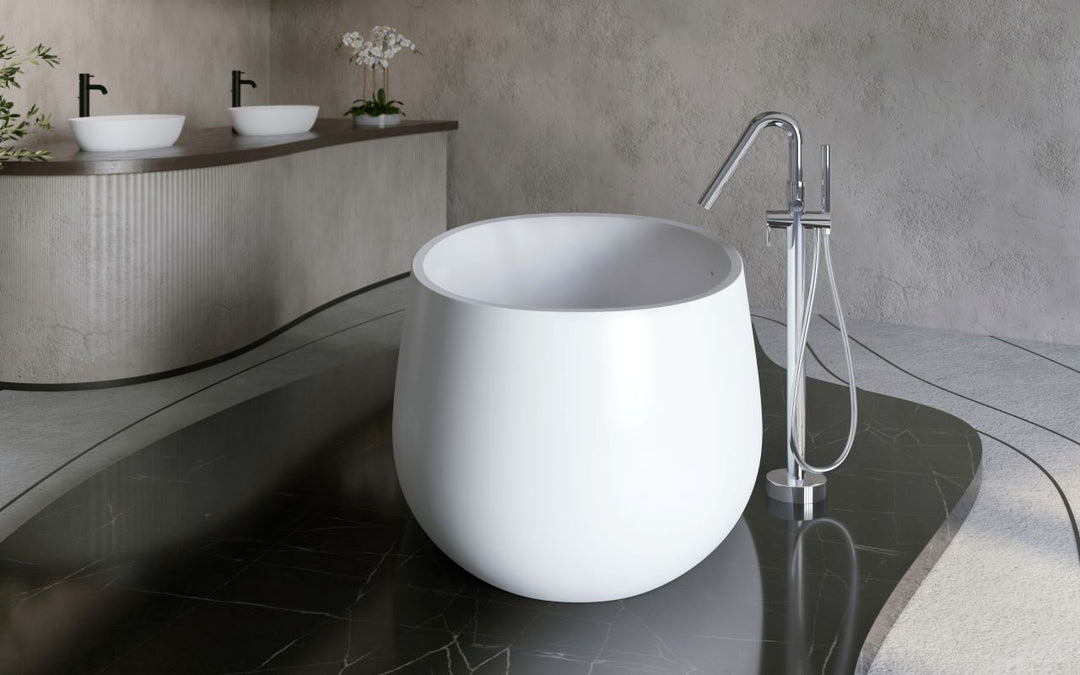 Leah Freestanding Solid Surface Bathtub