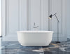 MTI Baths Acquabella Hamilton 2 Freestanding Mineral Composite Soaking Bathtub