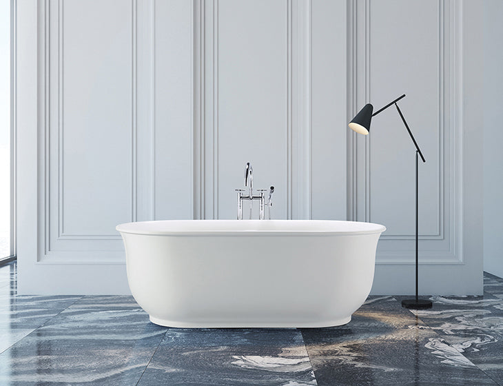 MTI Baths Acquabella Hamilton 2 Freestanding Mineral Composite Bathtub