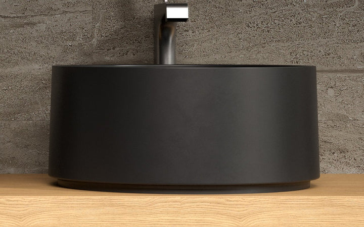Solace-B Black Round Vessel Sink