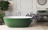 Aquatica Corelia Moss Green-White Stone Bathtub