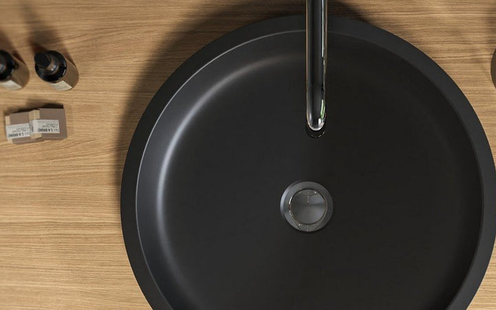Solace-A Black Round Vessel Sink