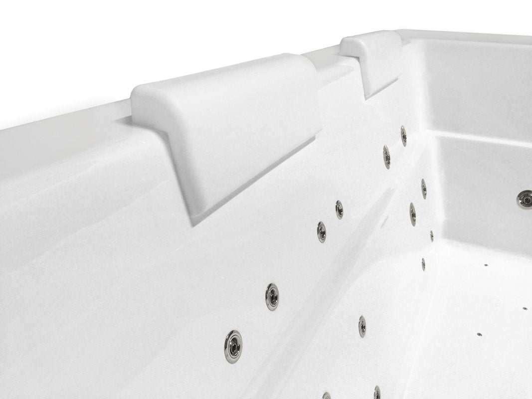Comfort White Bath Headrest