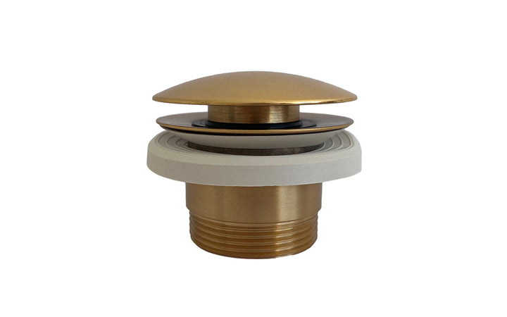 Euroclicker 3 Bathtub Drain (Aged Gold) Full Assembly