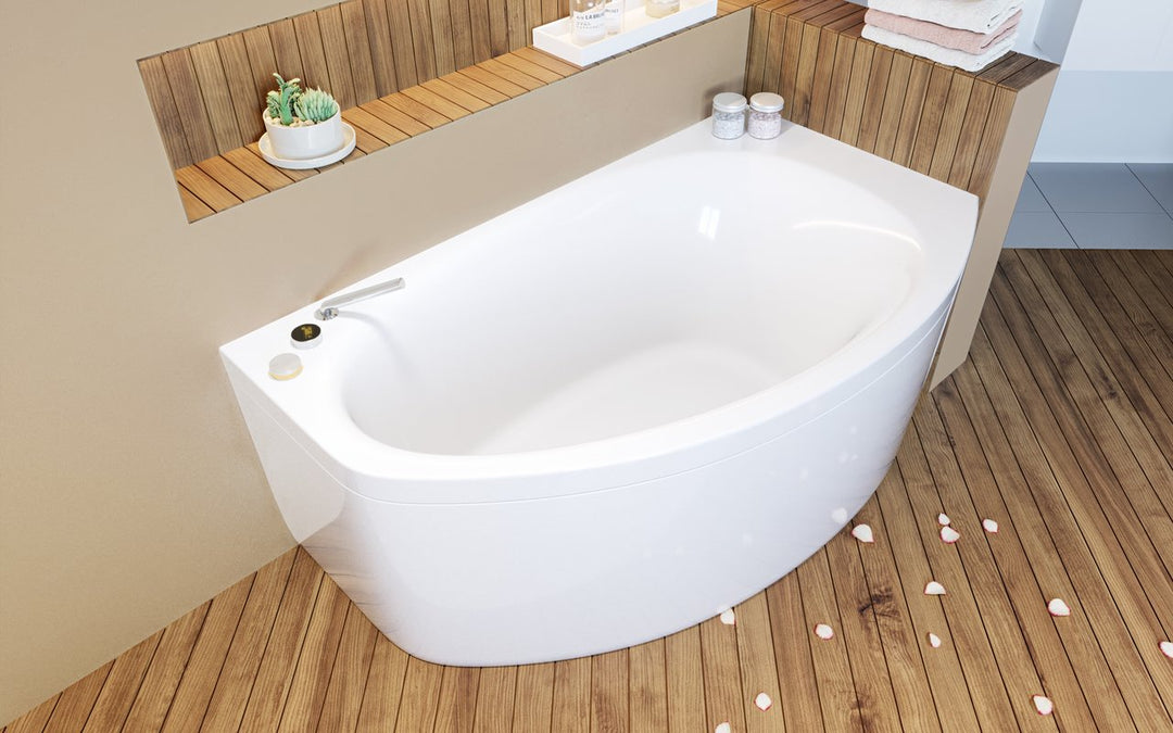 Anette-B-L Corner Acrylic Bathtub