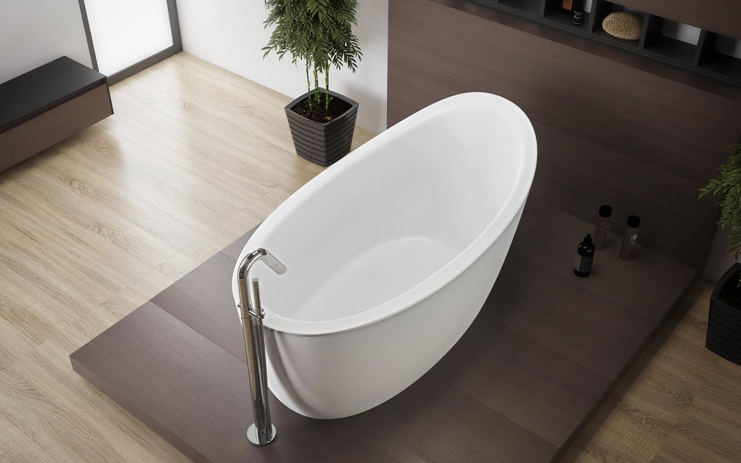 Emmanuelle 2 Freestanding Solid Surface Bathtub