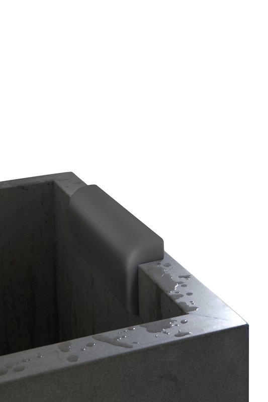 Comfort Black Bath Headrest