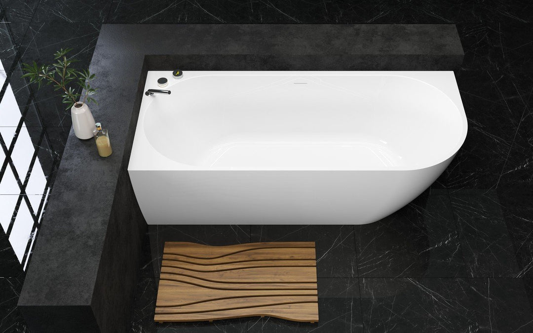 Purescape 118-R Corner Freestanding Bathtub