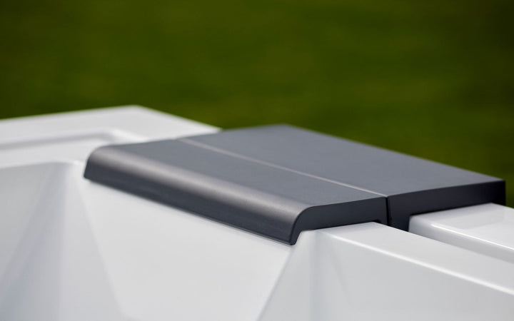 Vibe Infinity Spa w White Composite Siding (fmr. Maridur)