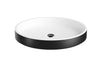 Solace Black-Wht Oval Stone Vessel Sink