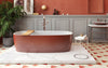 Aquatica Coletta Oxide Red-White Freestanding Bathtub