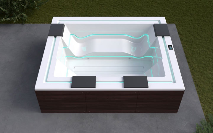 Vibe Infinity Spa With Thermory Wooden Siding