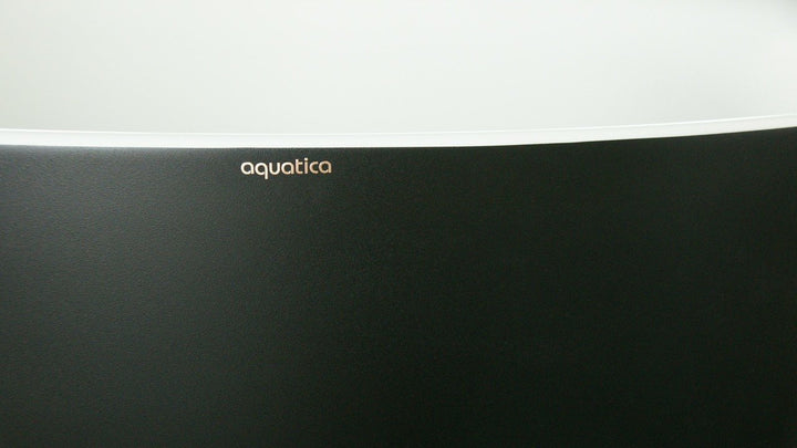 True Ofuro Mini Black-White Freestanding Solid Surface Bathtub