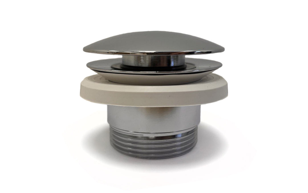 Euroclicker 3 Bathtub Drain (Polished Chrome) Full Assembly