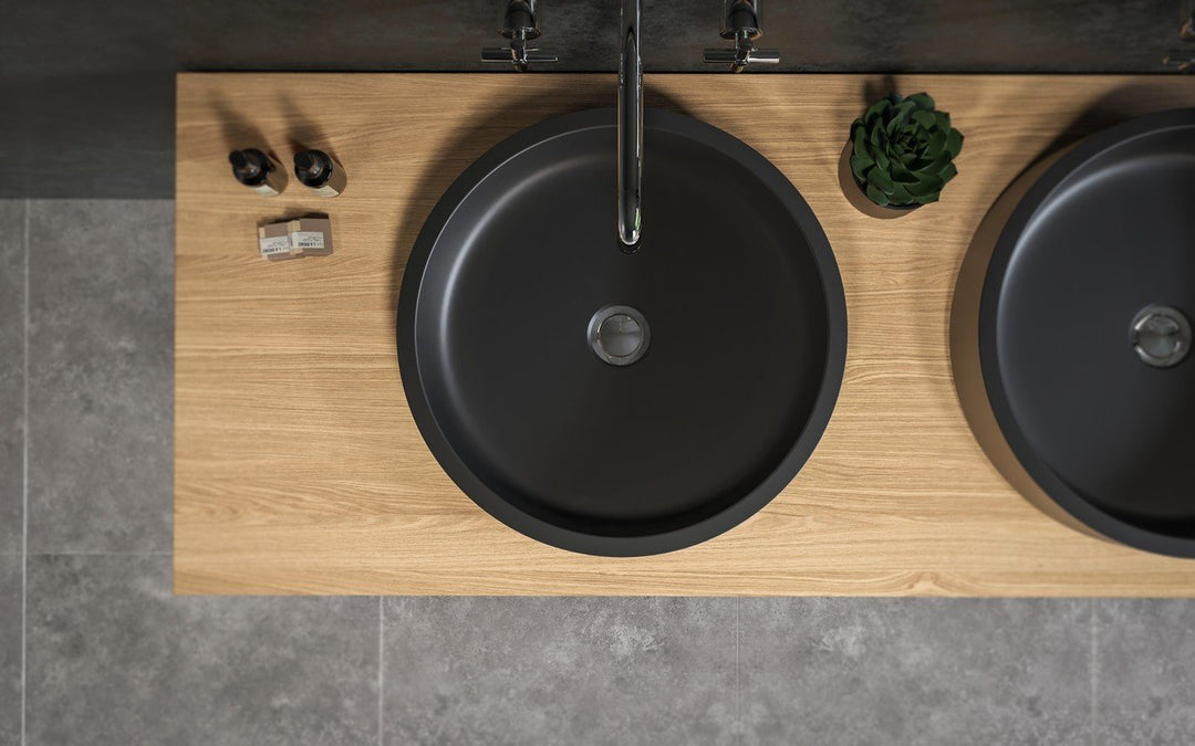 Solace-A Black Round Vessel Sink