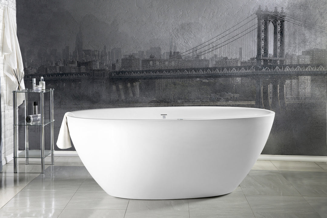 Sensuality Mini Relax Freestanding Solid Surface Bathtub
