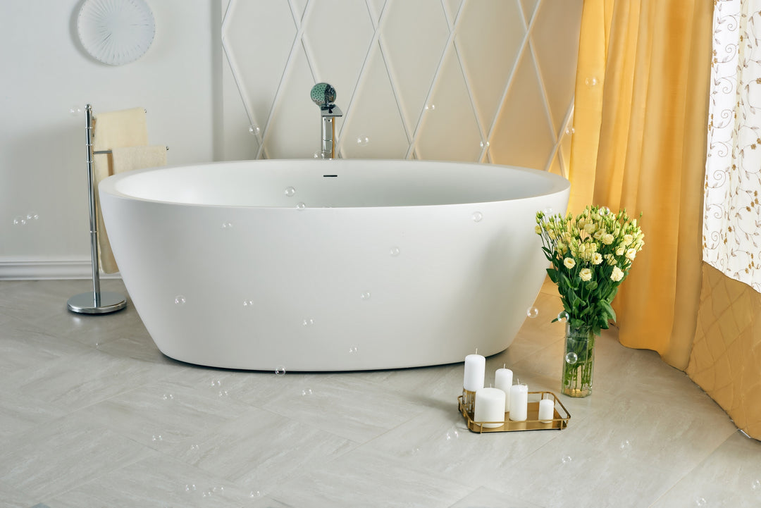 Sensuality Freestanding Solid Surface Bathtub