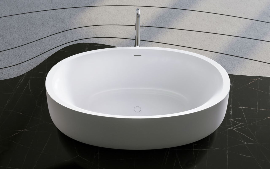 Leah Freestanding Solid Surface Bathtub