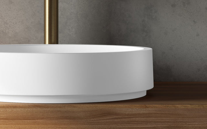 Solace-A Plus White Round Vessel Sink