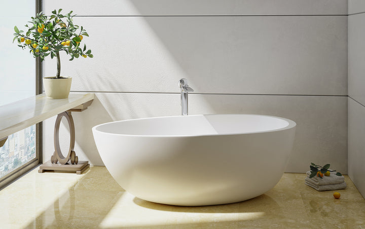Spoon 2 Freestanding Solid Surface Bathtub