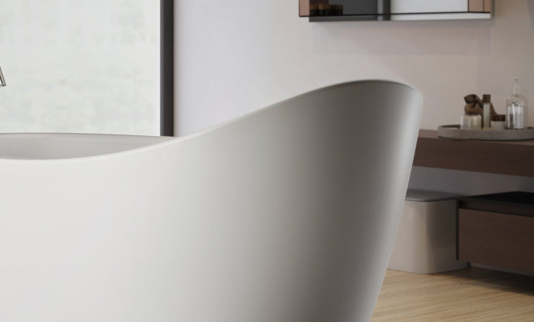 Emmanuelle 2 Freestanding Solid Surface Bathtub