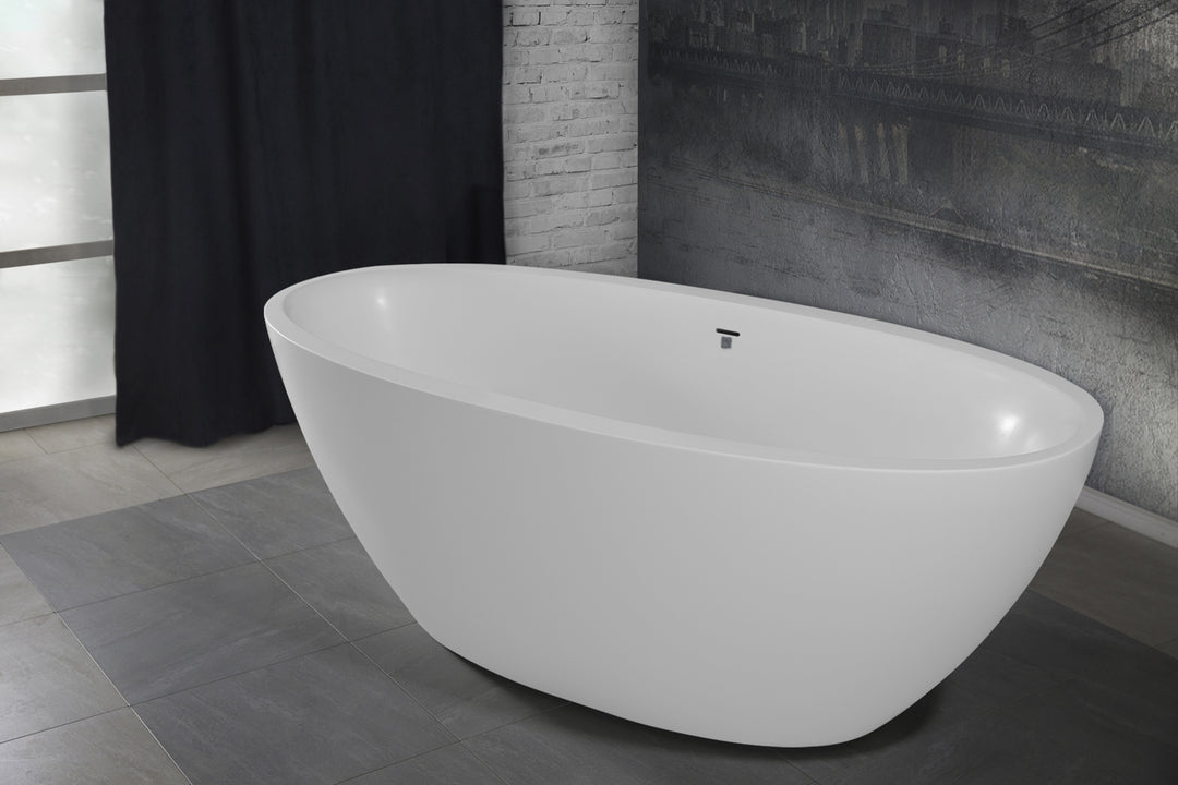 Sensuality Mini Freestanding Solid Surface Bathtub