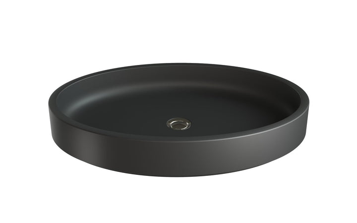 Solace Black Oval Vessel Sink