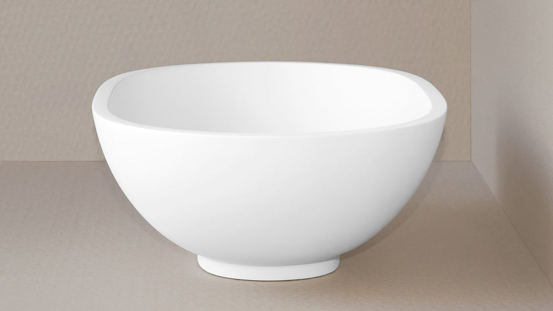 Karolina 2 White Oval Vessel Sink