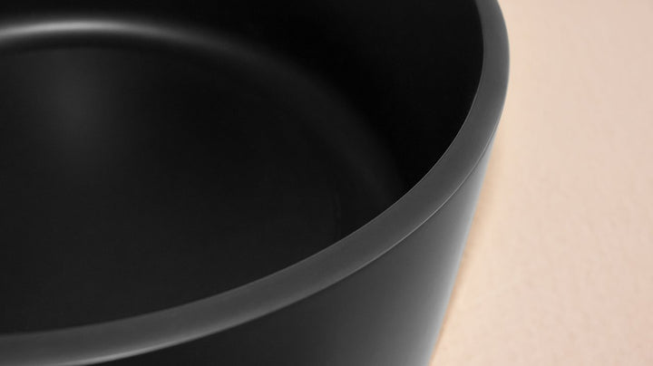 Solace-A Plus Black Round Vessel Sink