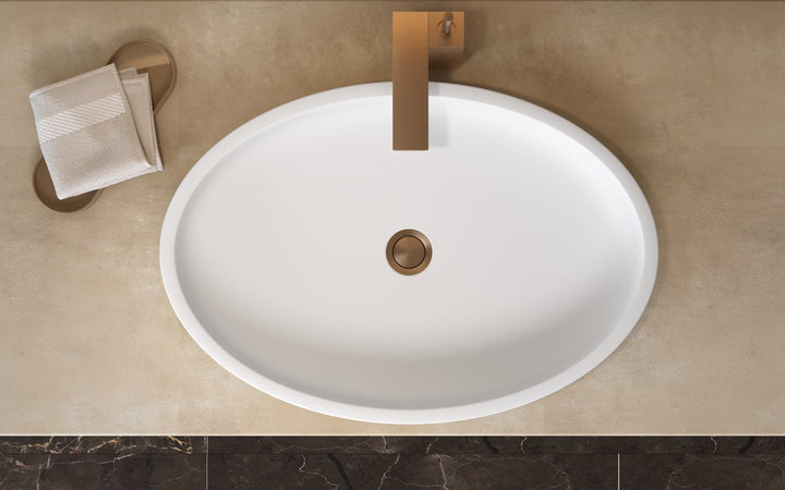 Solace White Oval Vessel Sink