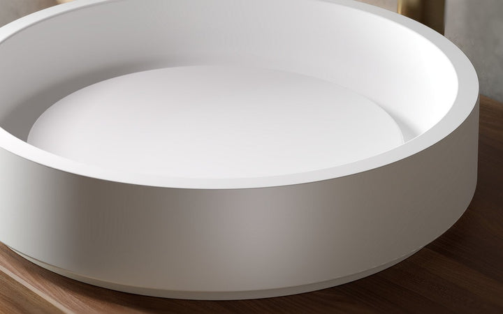 Solace-A Plus White Round Vessel Sink