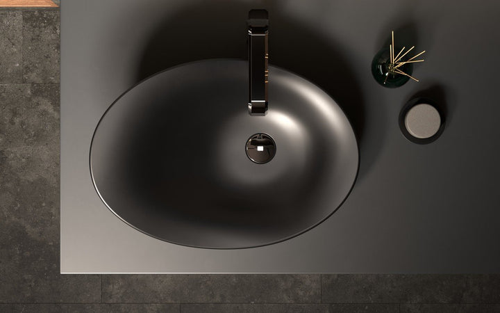 Nanomorph-Blck Stone Bathroom Vessel Sink