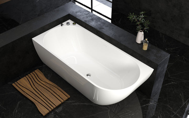 Purescape 118-R Corner Freestanding Bathtub