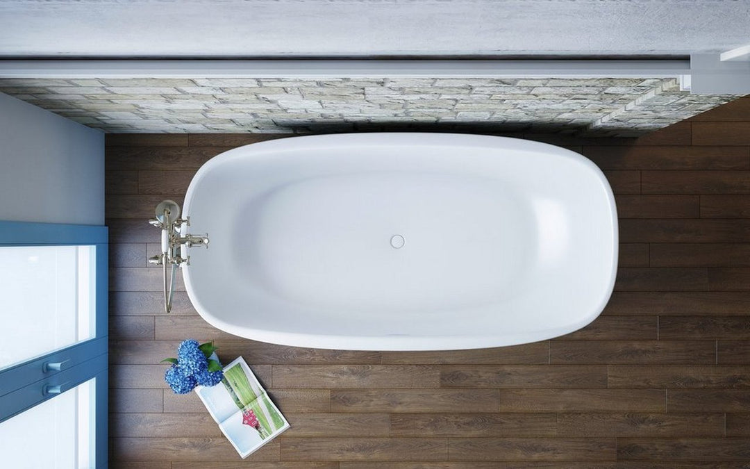 Aquatica Coletta Distant Blue-White Freestanding Bathtub