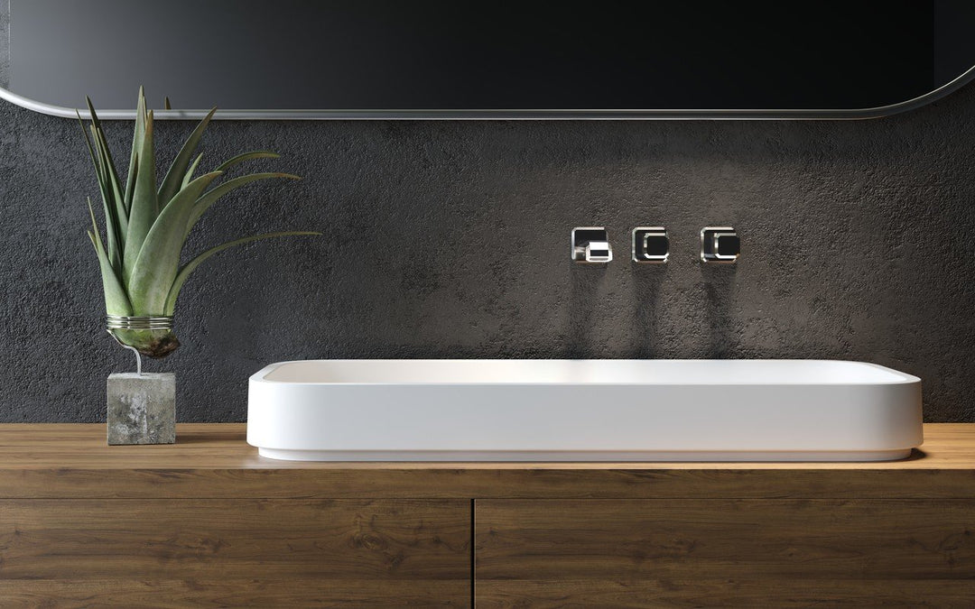 Solace-B White Rectangular Vessel Sink