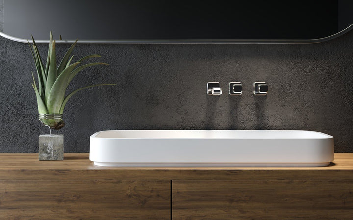 Solace-B White Rectangular Vessel Sink
