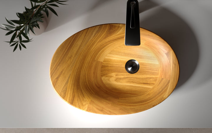 Nanomorph Oak Vessel Sink